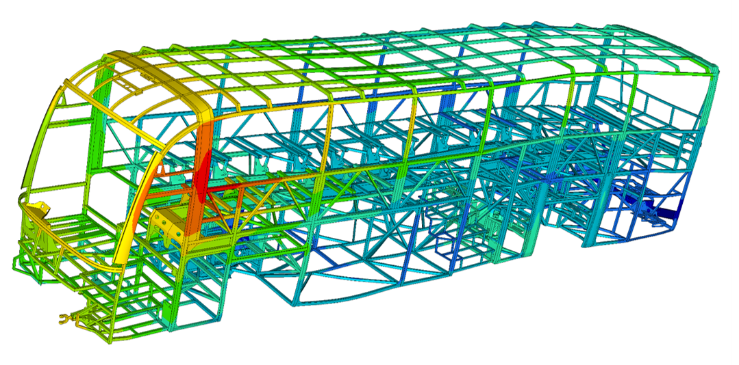 Weld-seam fatigue evaluation on a bogie frame model
