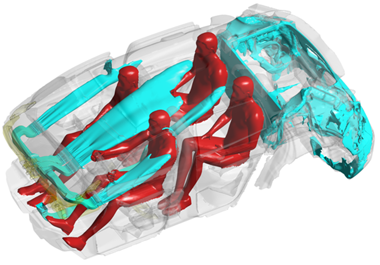 Cabin temperature distribution CFD result